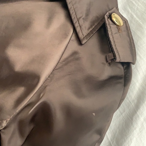 ZARA Chocolate Metallic Brown Belted Spring/Fall Coat/Jacket Size M - Picture 11 of 13